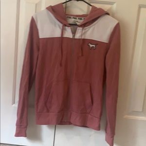 Pink zip up